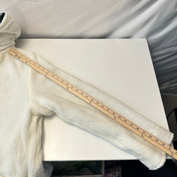 Nordic Lights Womens Reversible Fleece Coat Size L Green Crystals Snowflake NEW - Picture 12 of 12